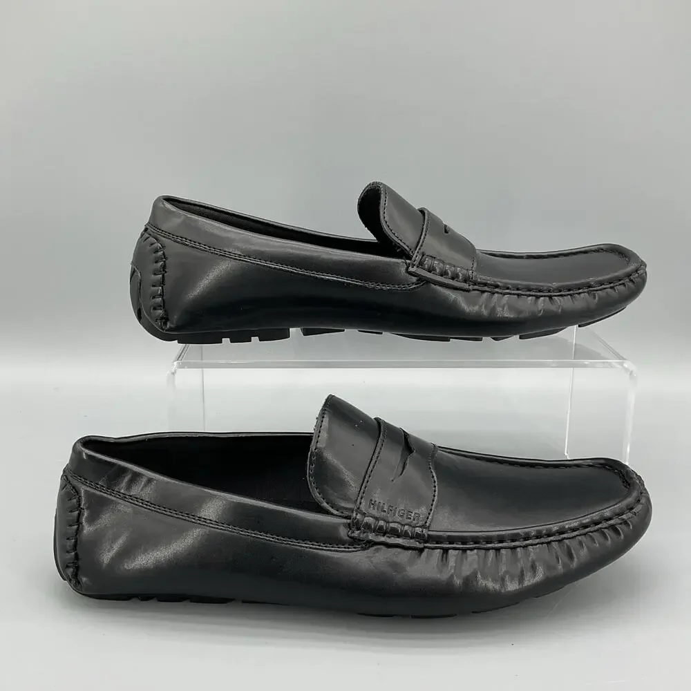 NEW Tommy Hilfiger Men’s Amile Loafers Black Size 9.5M